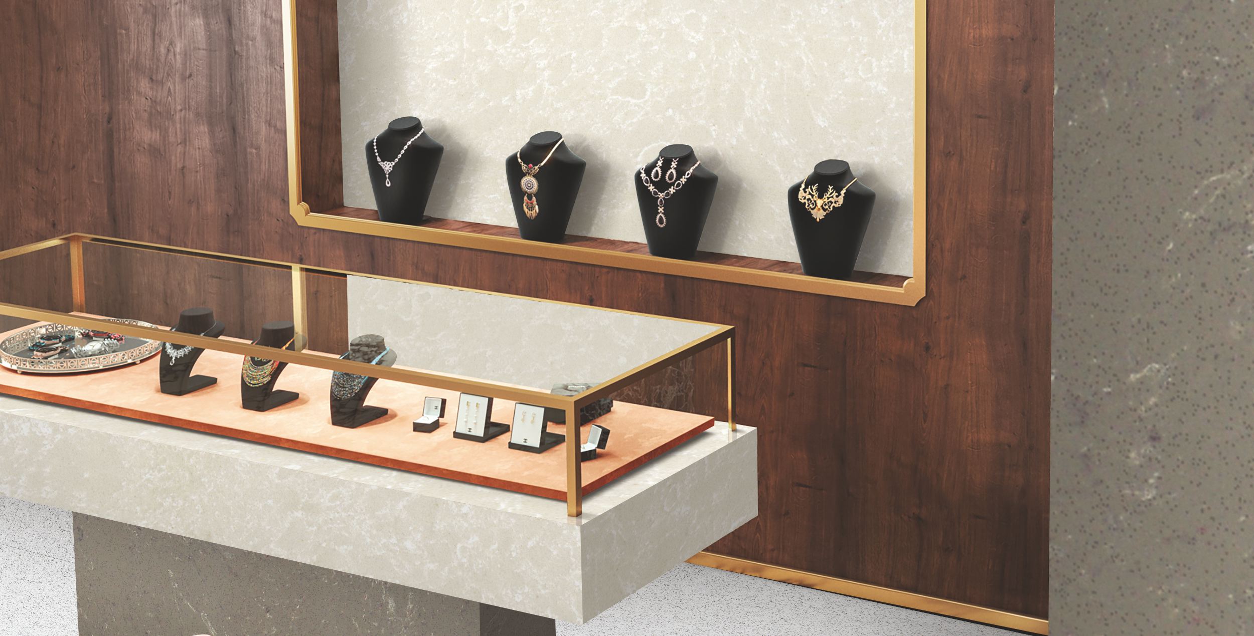 Premium quartz and Kalinga Stone showroom collection